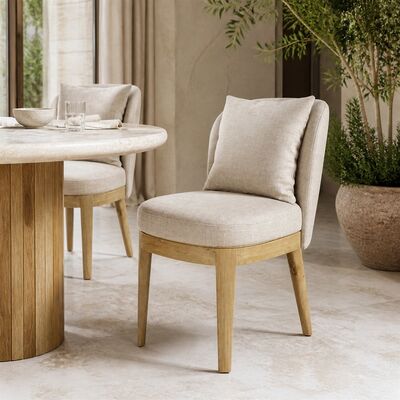 Upholstered Dining Chair with Lumbar Cushion CYC-032
