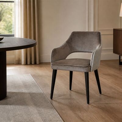 Wraparound Upholstered Dining Armchair CYC-069